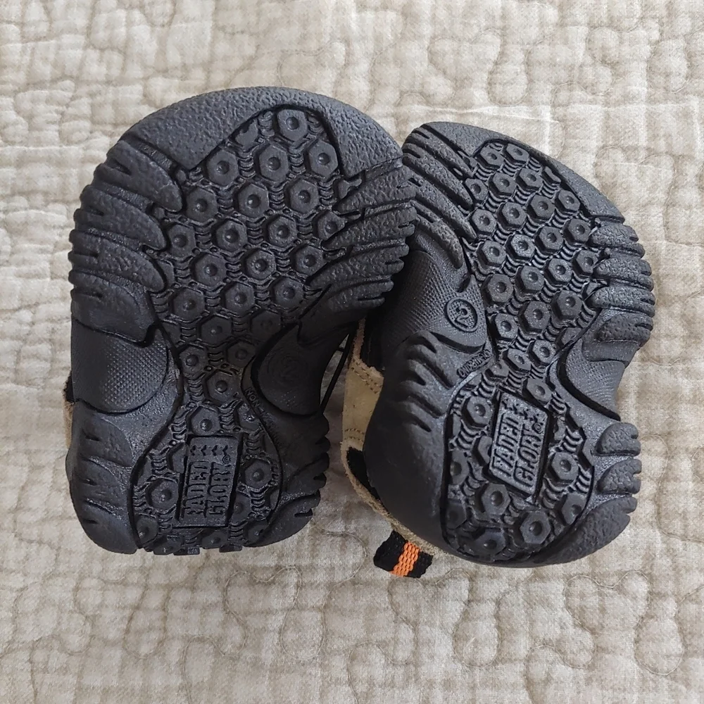 Bundle Of Shoes, Infant Boy's Size 2, Grey/Orange and Brown/Black